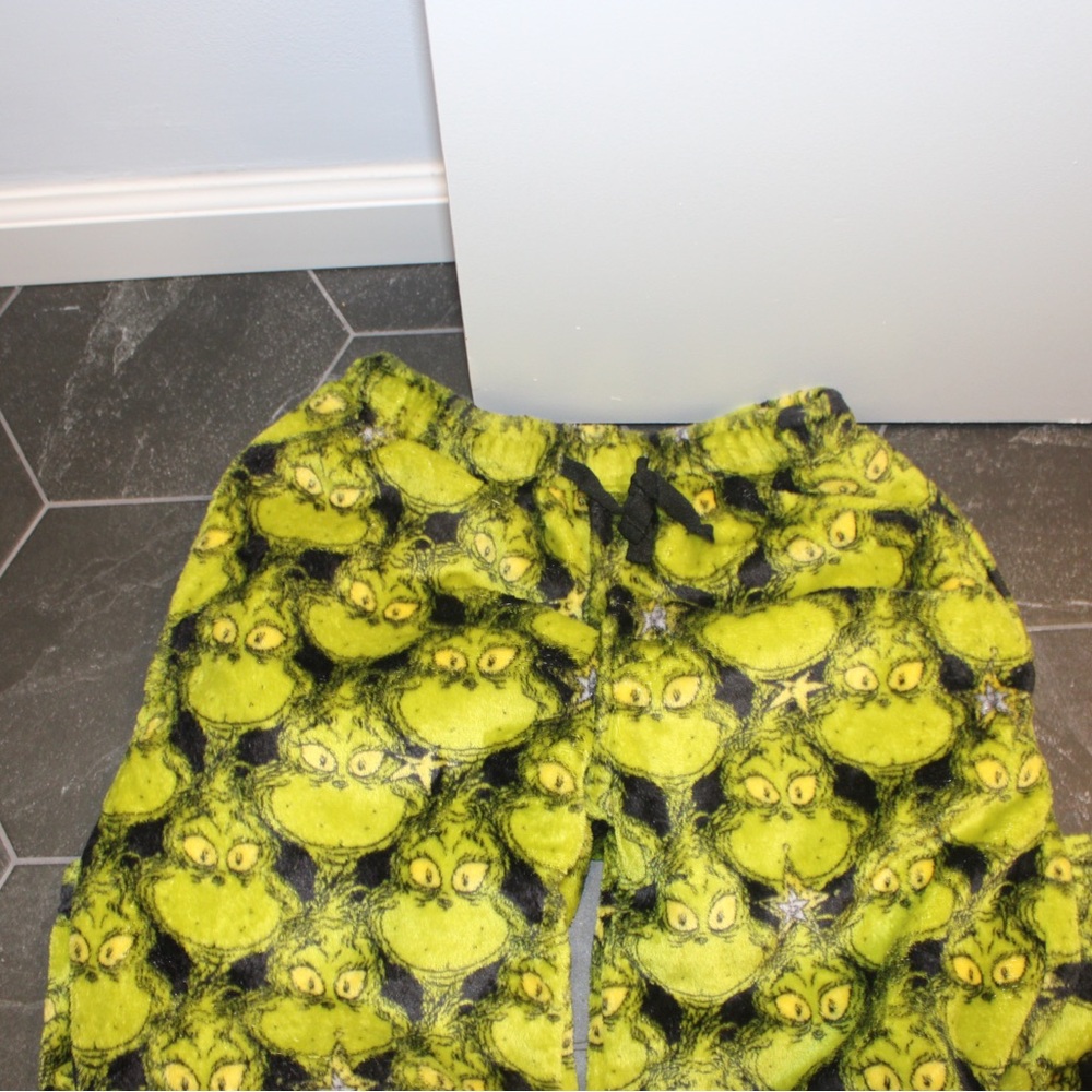 Dr. Seuss Grinch Superminky Fleece Sleep Pants Men’s Small - Picture 10 of 13